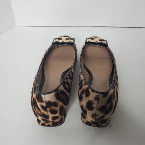 Tory Burch Brown and Gold Loafers with Classic Rounded Toe - Picture 10 of 11